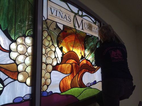Vidrieras decorativas para Bodegas Murillo