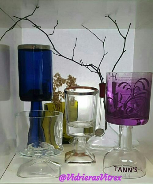 Copas recicladas.