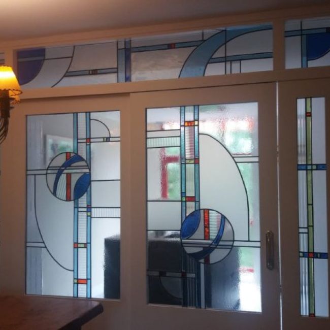 Vidriera decorativa en Madrid